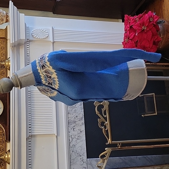 Vintage Shetland Fair Isle Cardigan Sweater - Picture 5 of 7